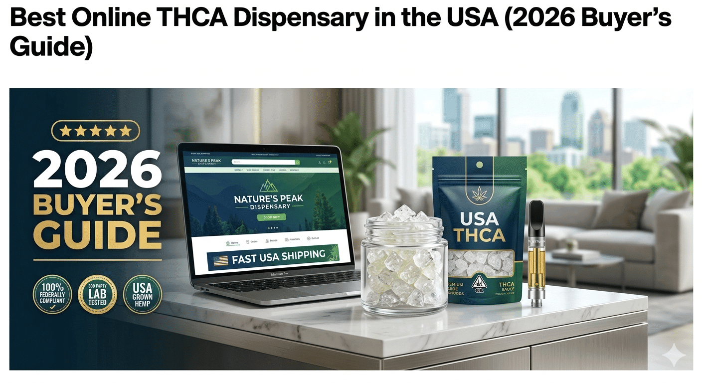 Best Online THCA Dispensary in the USA (2026 Buyer’s Guide)