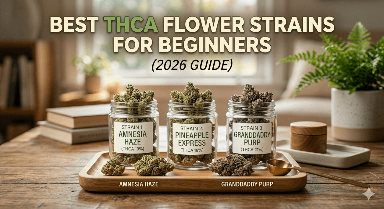 Best THCA Flower Strains for Beginners (2026 Guide)