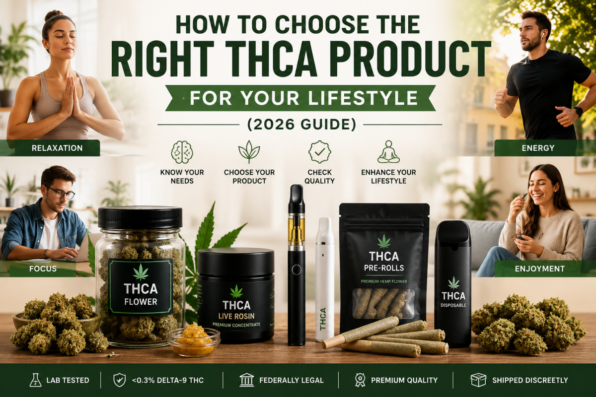 How to Choose the Right THCA Product for Your Lifestyle (2026 Guide)