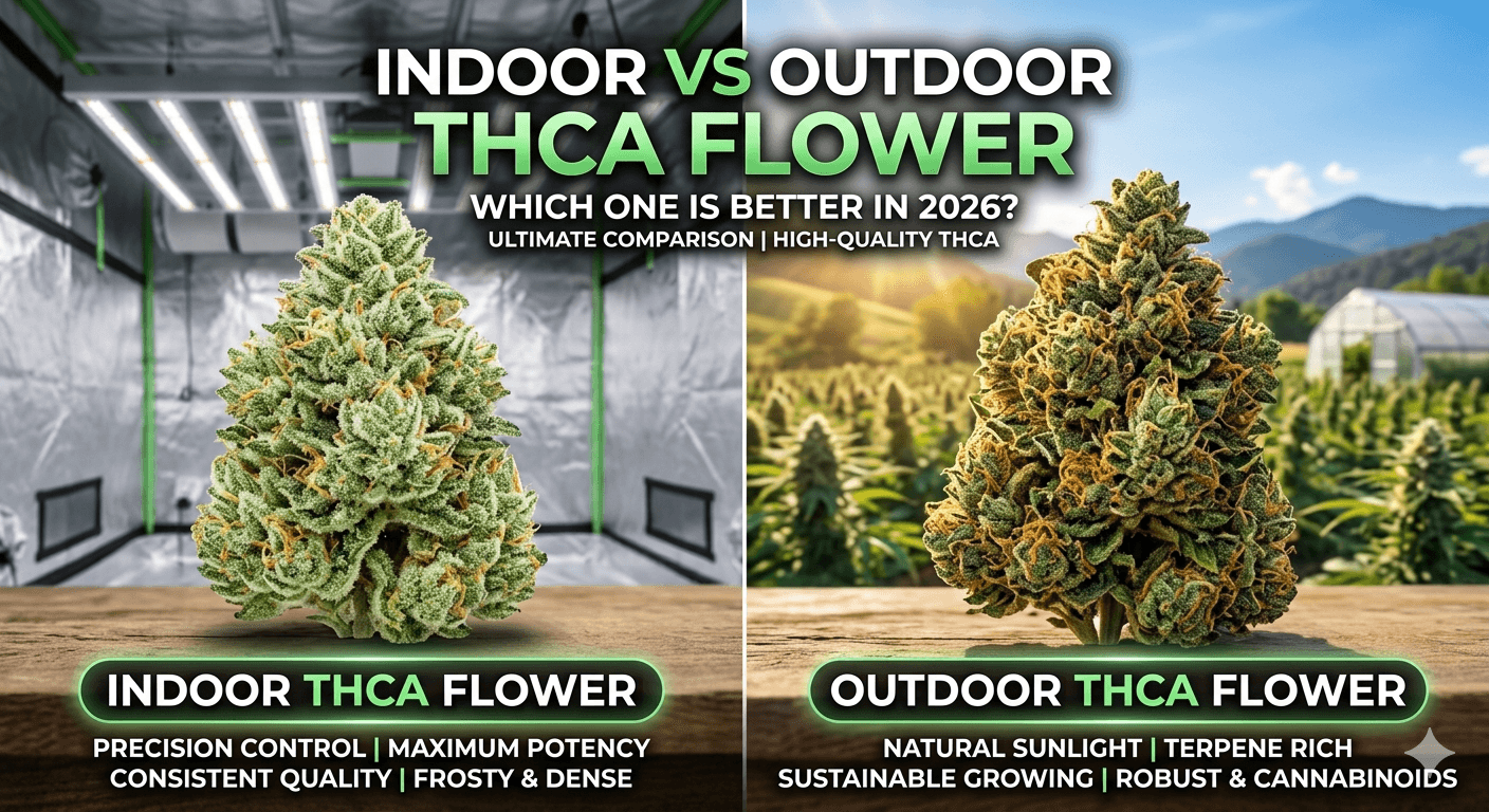 Indoor vs Outdoor THCA Flower Which One Is Better in 2026