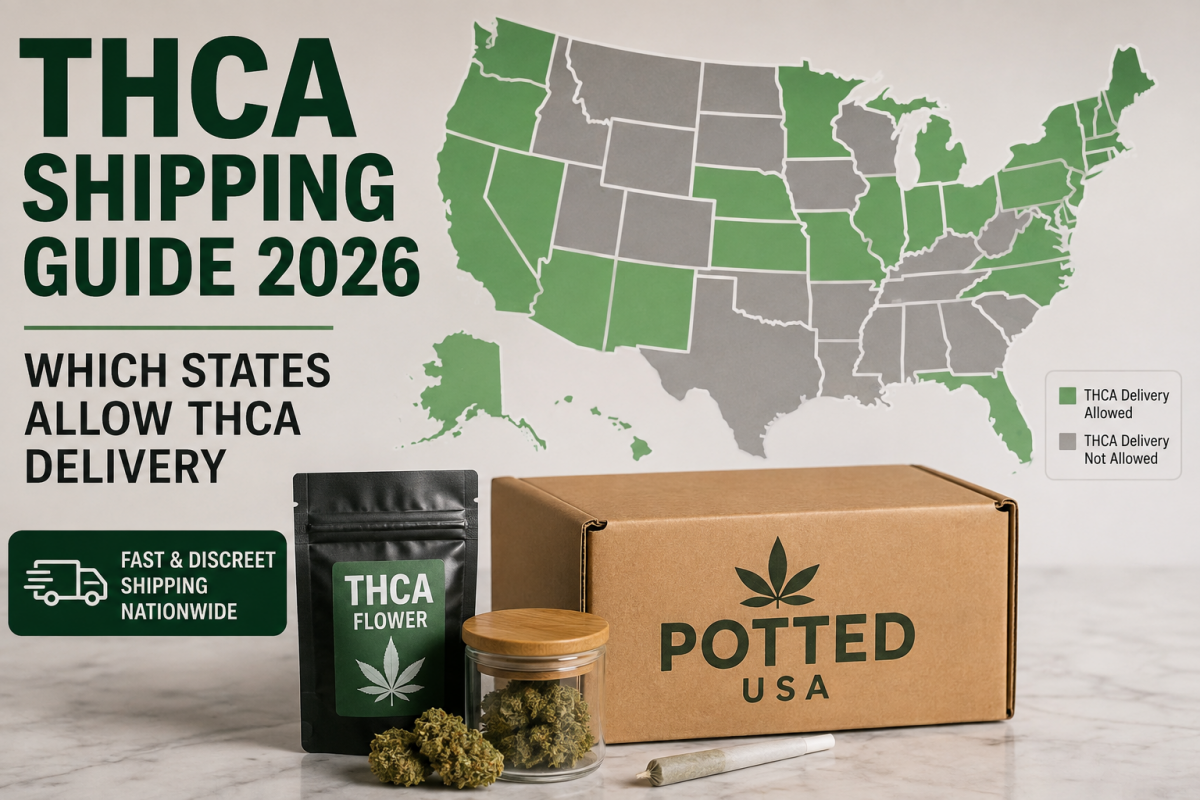 THCA Shipping Guide 2026 – Which States Allow THCA Delivery