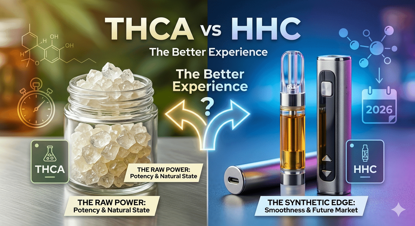 THCA vs HHC in 2026 Which Cannabinoid Gives the Better Experience