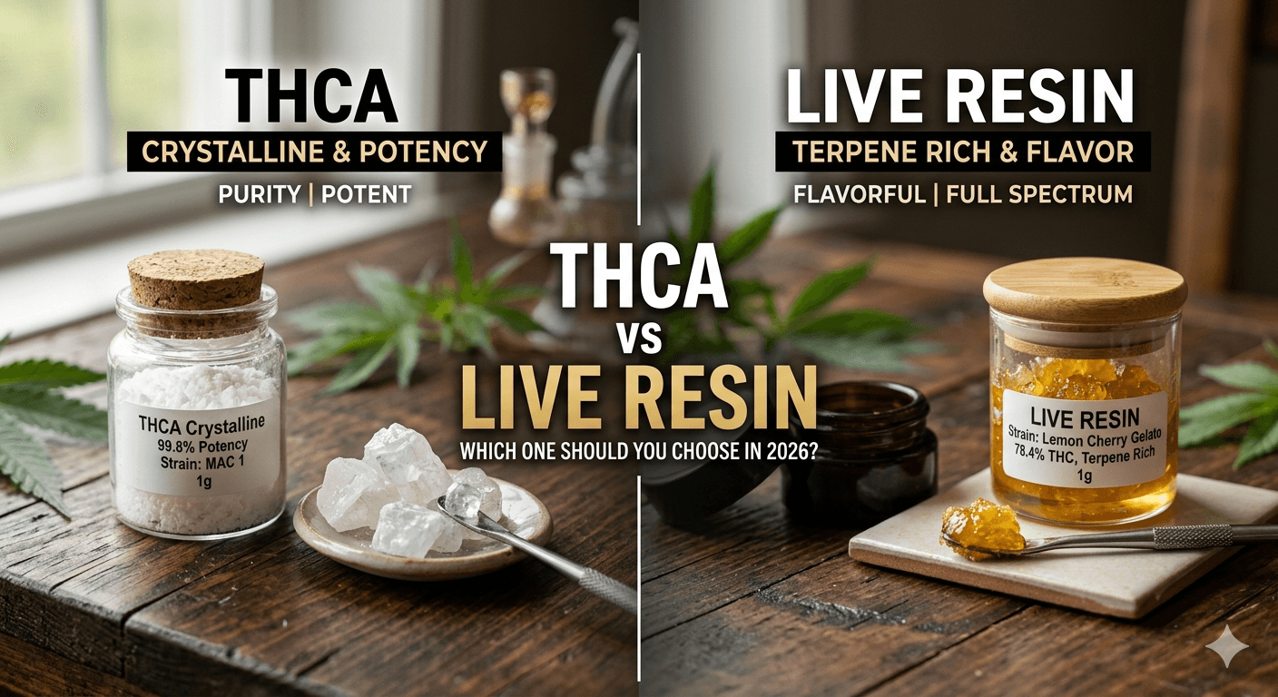 THCA vs Live Resin Which One Should You Choose in 2026