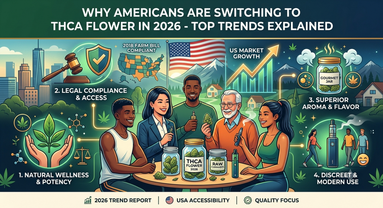 Why Americans Are Switching to THCA Flower in 2026 - Top Trends Explained